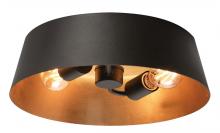  LRCF14MBBKGD - Lyric 2 Light Flush Mount