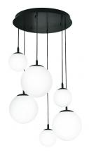  LRTP99MBBKRND6 - Loretto 6 Light Round Pendant