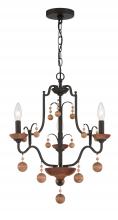  2663-723 - Colonial Charm - 3 Light Chandelier