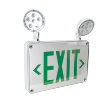  NEX-720-LED/G-CC - LED Self-Diagnostic Wet/Cold Location Exit & Emergency Sign w/ Battery Backup & Remote Capability,