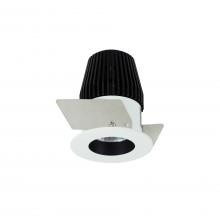  NIO-1RNGCDXBW - 1" Iolite LED NTF Round Reflector, 600lm, Comfort Dim, Black Reflector / White Flange