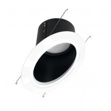  NLRS-6S11L127B - 6" Super Sloped LED Retrofit Reflector, 1200lm / 16W, 2700K, Black Reflector / White Flange