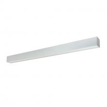  NLUD-4334A/EM - 4' L-Line LED Indirect/Direct Linear, 6152lm / Selectable CCT, Aluminum Finish, with EM