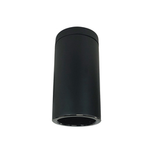  NYLS3-6S1L335FC12BBB/PEM - 6" Sapphire III Surface Mount Black Cylinder, Pre-Wired for EM Driver, Black Reflector/Black