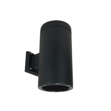 Nora NYLS3-6W1L535NC12BBB - 6" Sapphire III Wall Mount Black Cylinder, Black Reflector/Black Flange, 120-277; 0-10V Dimming,