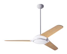  FLO-GW-52-BB-NL-001 - Flow Fan; Gloss White Finish; 52" Bamboo Blades; No Light; Fan Speed Control