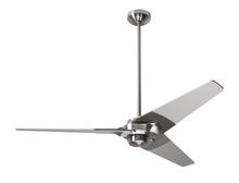  TOR-BN-52-GY-NL-001 - Torsion Fan; Bright Nickel Finish; 52" Graywash Blades; No Light; Fan Speed Control