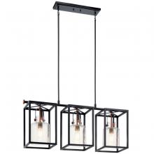  52033BK - Linear Chandelier 3Lt