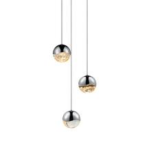  2914.01-MED - 3-Light Round Medium LED Pendant