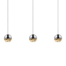  2920.01-MED - 3-Light Rectangle Medium LED Pendant