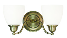  13672-01 - 2 Light Antique Brass Bath Light