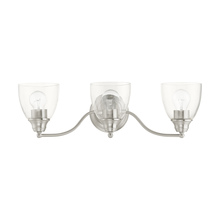  15133-91 - 3 Lt Brushed Nickel Vanity Sconce