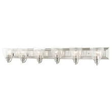  17076-91 - 6 Lt Brushed Nickel Vanity Sconce