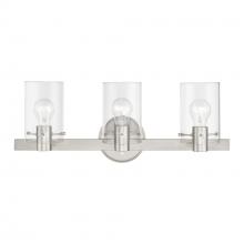  17233-91 - 3 Light Brushed Nickel Vanity Sconce