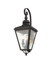  2033-07 - 3 Light Bronze Outdoor Wall Lantern