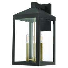  20585-07 - 3 Lt BZ Outdoor Wall Lantern