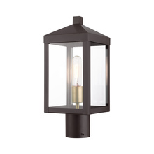  20590-07 - 1 Lt Bronze Outdoor Post Top Lantern