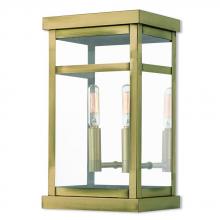  20702-01 - 2 Lt AB Outdoor Wall Lantern