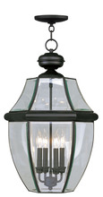  2357-04 - 4 Light Black Outdoor Chain Lantern