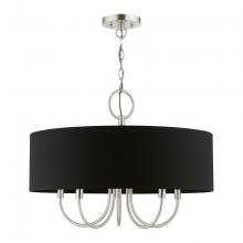  40115-91 - 5 Light Brushed Nickel Pendant Chandelier