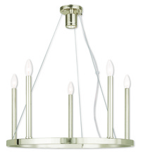  40245-35 - 5 Light Polished Nickel Chandelier