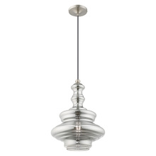  41245-91 - 1 Lt Brushed Nickel Mini Pendant