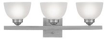  4203-91 - 3 Light Brushed Nickel Bath Light