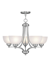  4215-91 - 5 Light Brushed Nickel Chandelier