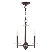  42703-07 - 3 Lt Bronze Mini Chandelier