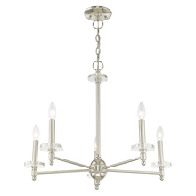  42705-35 - 5 Lt Polished Nickel Chandelier