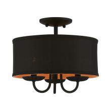  45127-04 - 3 Light Black Semi-Flush Mount