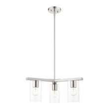  45473-91 - 3 Lt Brushed Nickel Chandelier