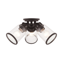  45503-07 - 3 Lt Bronze Flush Mount