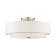  45799-91 - 6 Lt Brushed Nickel Semi Flush