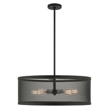  46215-04 - 5 Lt Black Chandelier