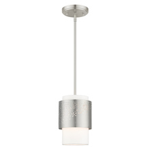  46259-91 - 1 Lt Brushed Nickel Pendant