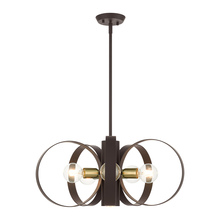  46425-07 - 6 Lt Bronze Chandelier