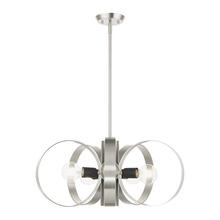  46425-91 - 6 Lt Brushed Nickel Chandelier