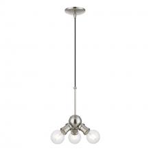 Livex Lighting 47164-91 - 3 Light Brushed Nickel Pendant