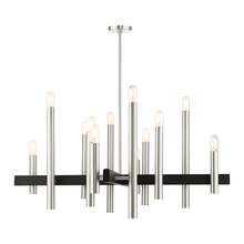  49999-91 - 12 Lt Brushed Nickel Chandelier