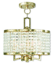  50574-28 - 4 Light WG Mini Chandelier/Semi Flush