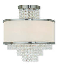  50794-91 - 3 Light Brushed Nickel Ceiling Mount