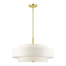 Livex Lighting 50875-12 - 5 Lt Satin Brass Chandelier