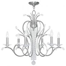  51006-91 - 6 Light Brushed Nickel Chandelier