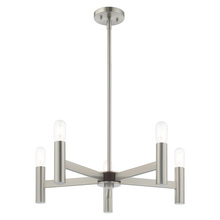  51135-91 - 5 Lt Brushed Nickel Chandelier