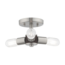  51137-91 - 3 Lt Brushed Nickel Ceiling Mount