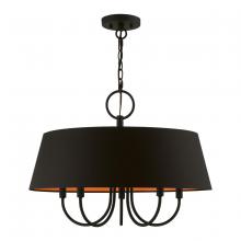 Livex Lighting 51355-04 - 5 Light Black Pendant Chandelier