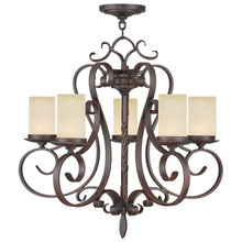  5485-58 - 5 Light Imperial Bronze Chandelier