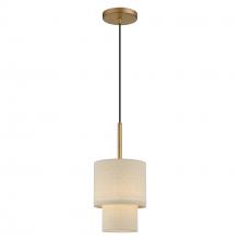  58891-48 - 1 Light Antique Gold Leaf Mini Pendant