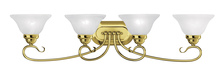  6104-02 - 4 Light Polished Brass Bath Light